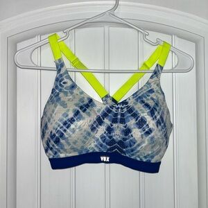 Women's Blue and Yellow Sports Bra Victoria Secret Sport 34C